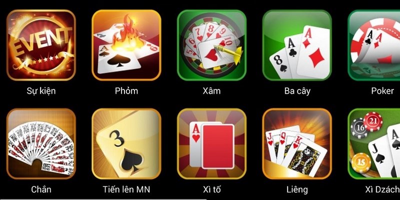 Đa dạng game bài hấp dẫn tại sảnh KM