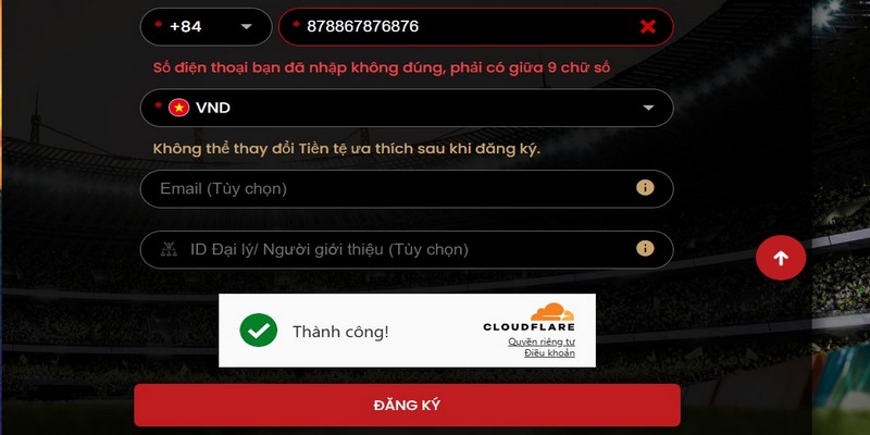 Các thông tin phải chính xác